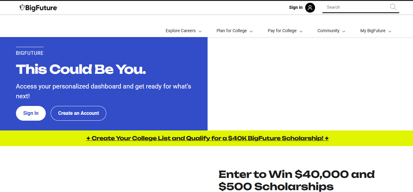 Scholarship search apps