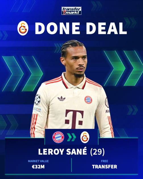 leroy sane to galatasaray
