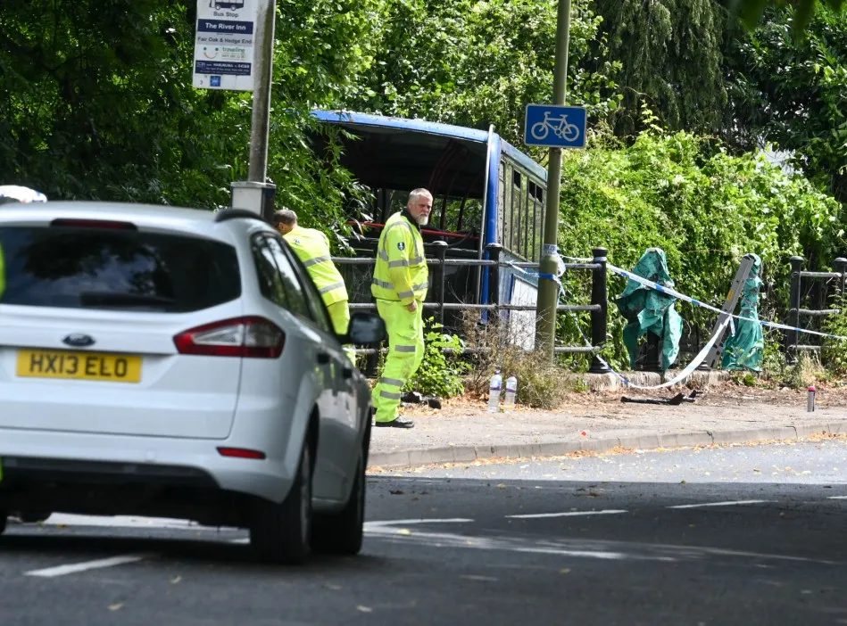 An image showing Dramatic Bus Crash in Eastleigh