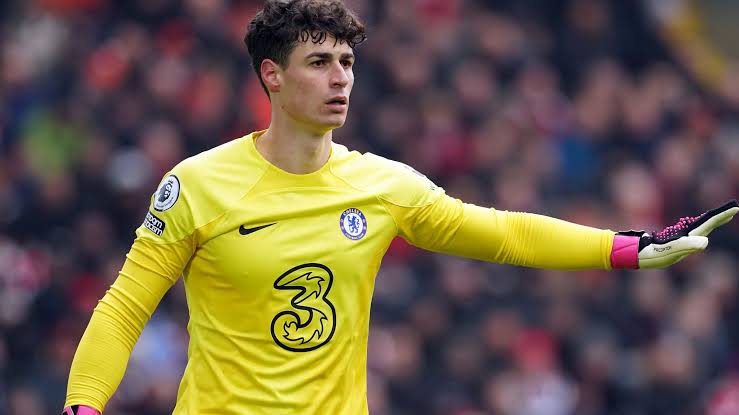 An image showing Kepa Arrizabalaga on Chelsea Jersey