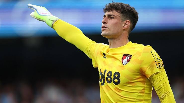 An image showing Kepa Arrizabalaga on Bournemouth Jersey