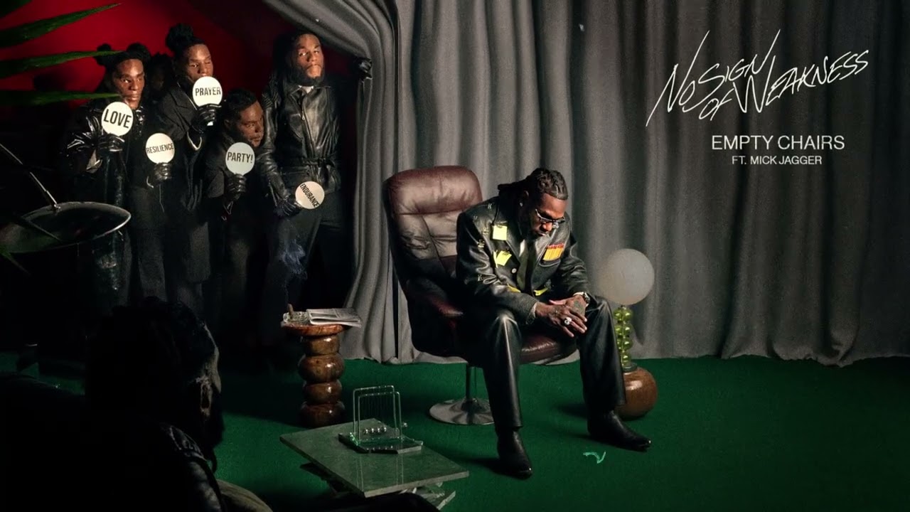 An image showing Burna Boy Empty Chairs Album Cover Art